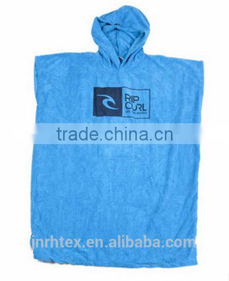 100% cotton custom adult poncho towel