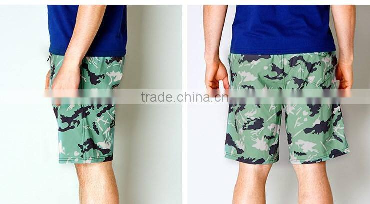 Imitate Camouflage Pattern Printing Man Sports Shorts New Design Mens Board Shorts