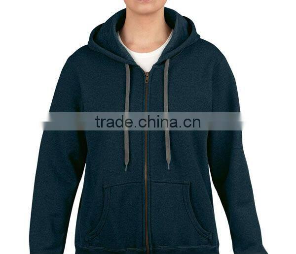 Hot Sale Ladies' Vintage Classic Full Zip Hooded Sweatshirts