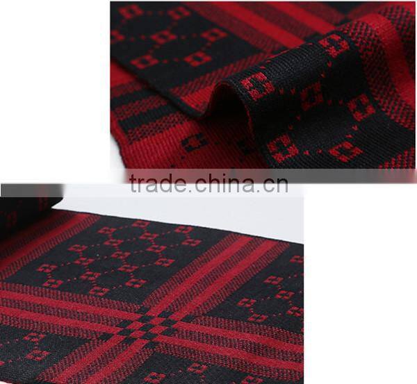 1 pc hot sale kintted cheap price spandex European style warm winter floral men scarf