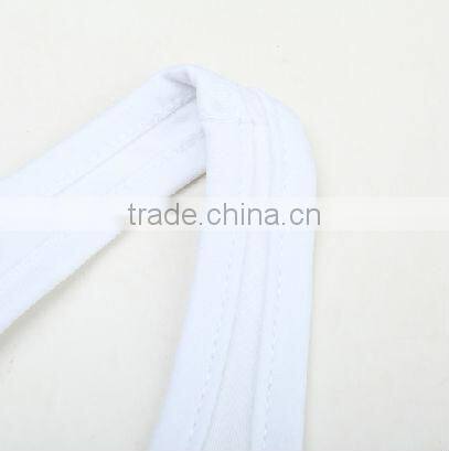 Womens Plain White Cotton Loose Vest Tops