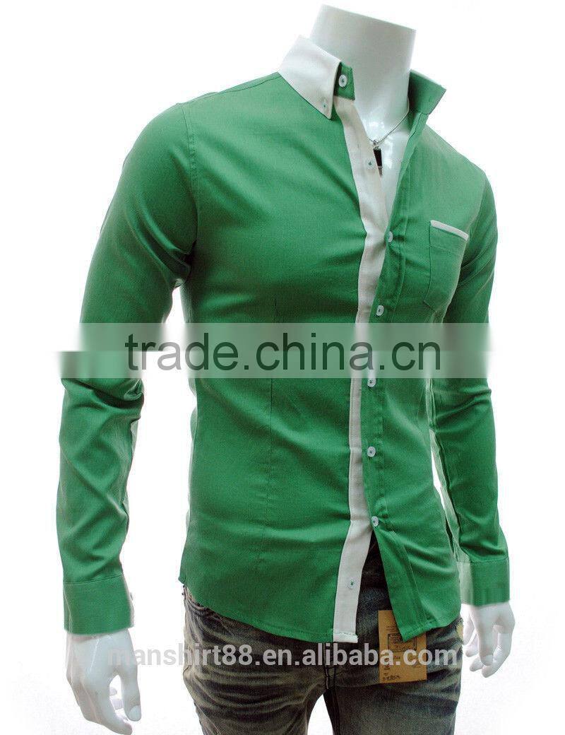 Hot Fashion Mens Slim Fit Long sleeve Casual Shirts