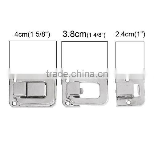 Silver Tone Toggle Catch Latch Suitcase Case Box Trunk Box