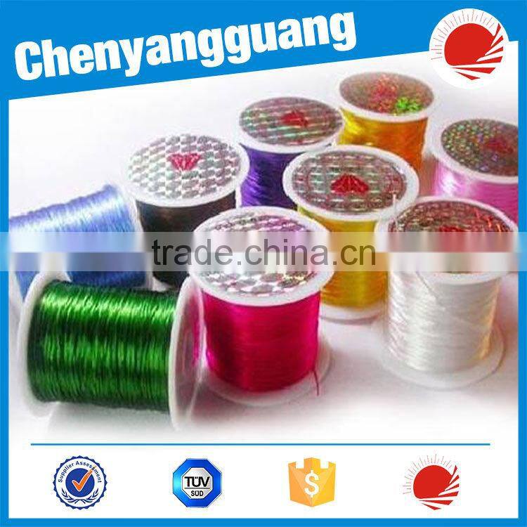 wholesale coloful TPU elastic cord for necklace,round elastic cord for bracelet making