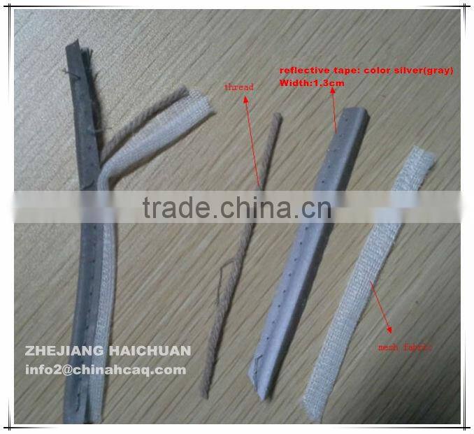 Gray Reflective pipping for cloth