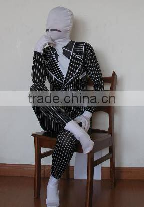 wholesale adult and kids lycra spandex gangster zentai costume