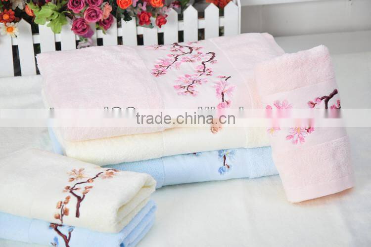 gift embroidery towel set packing custom-made product from china