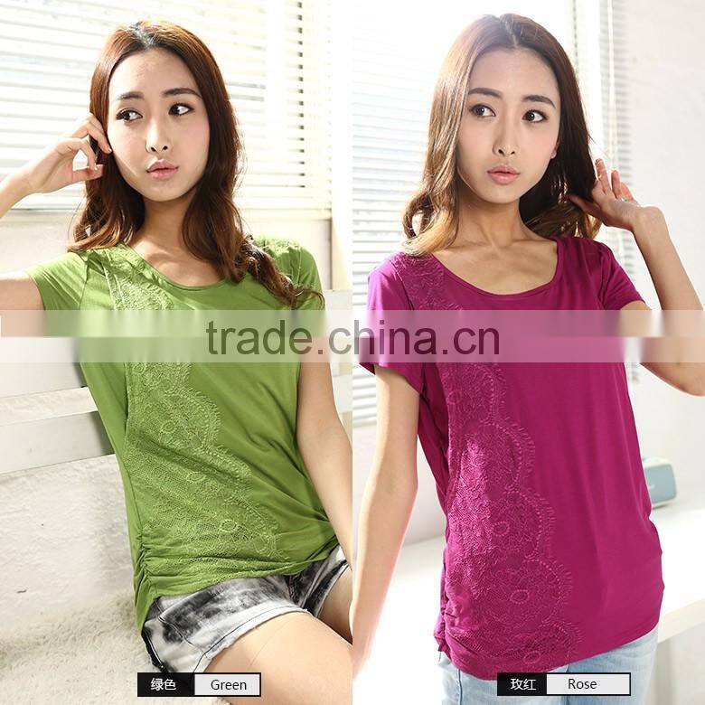 Best selling casual short sleeve fashion breastfeeding cloth for pregnant women supplier affordable maternity wear