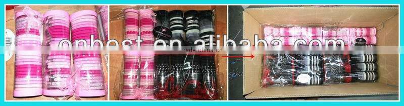 handmade hair accessory set with pvc box for baby girls