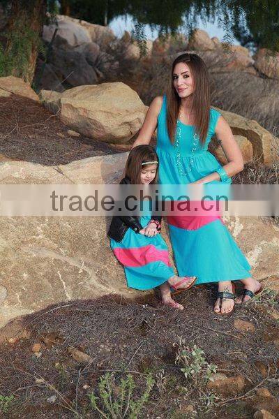 mommy and me maxi dresses women long dresses cotton stripes maxi dress