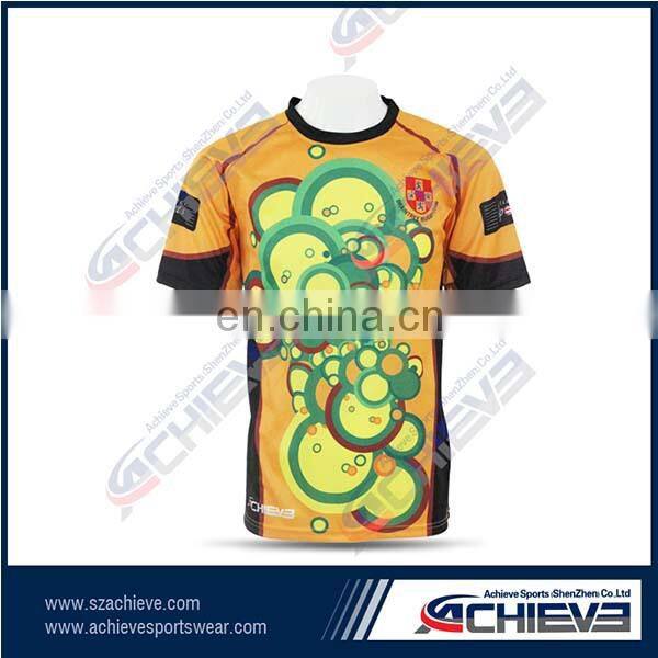 Sublimation fashion rugby jersey for female