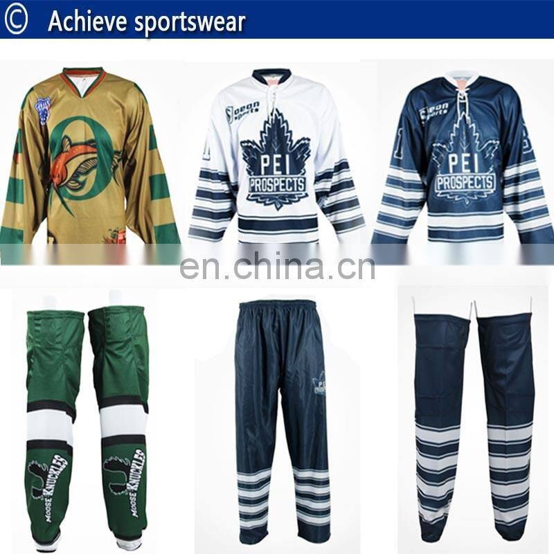 Custom sublimation team ice hockey jerseys made in Achieve