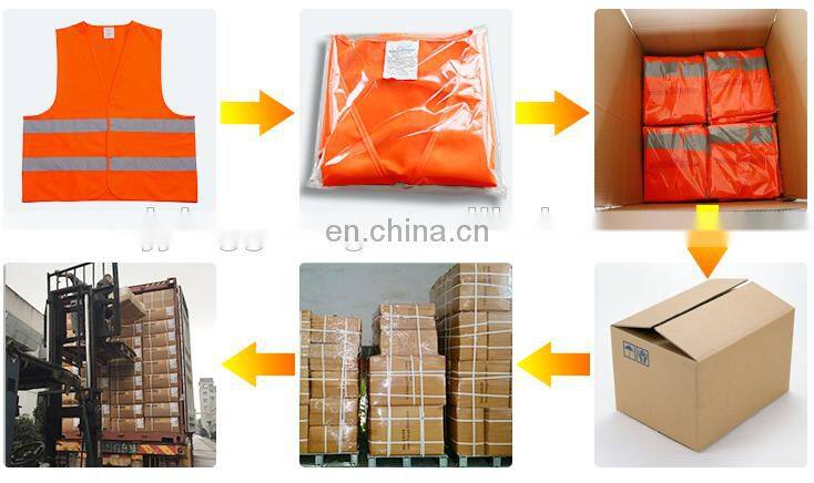 Hi vis garment Reflective work safety short sleeve polo t shirt