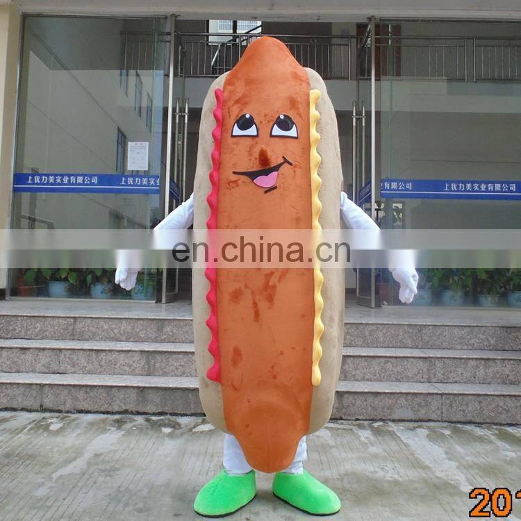 2017 holiday amusement park supplied adult hot dog costume