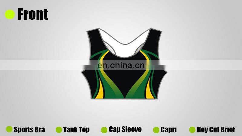 Half length Custom Sexy cheer Cheerleading uniform