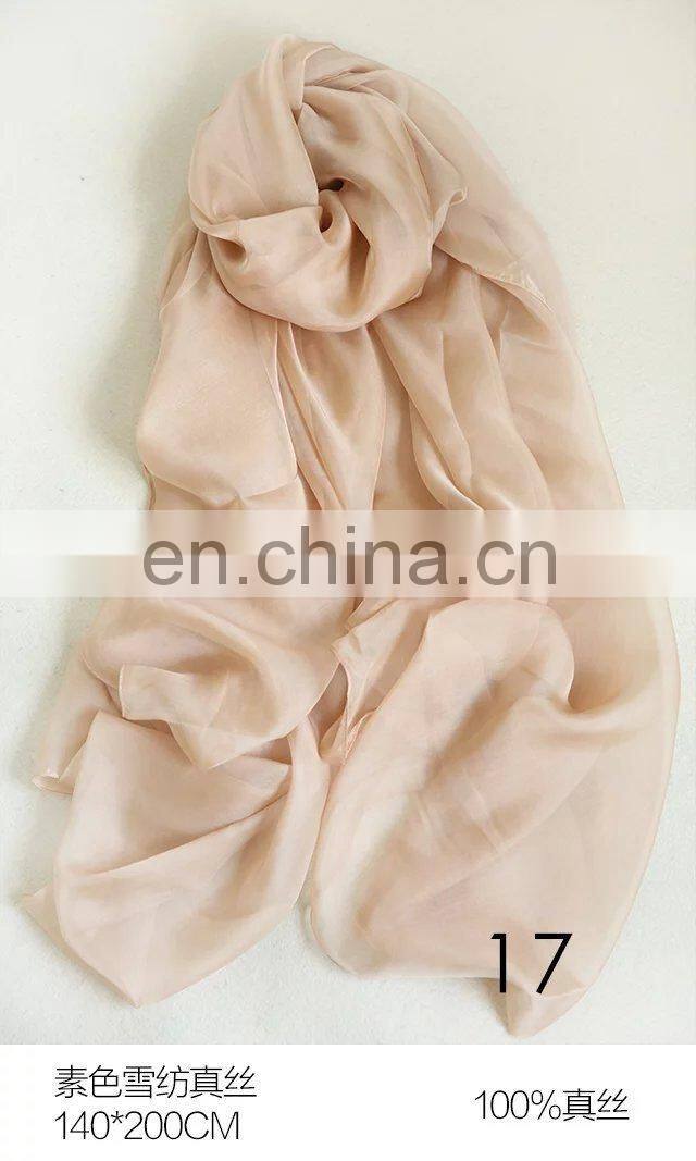 instant hijab white silk scarf for painting pure silk scarf