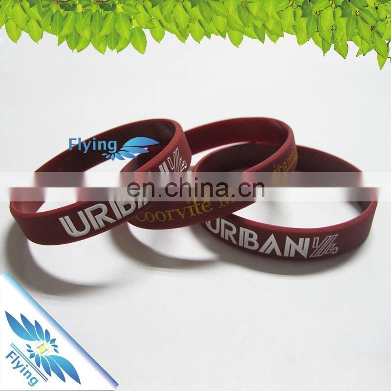 Glow in dark silicone wristbands Cool Green Light Blue Light Special Glow in Dard