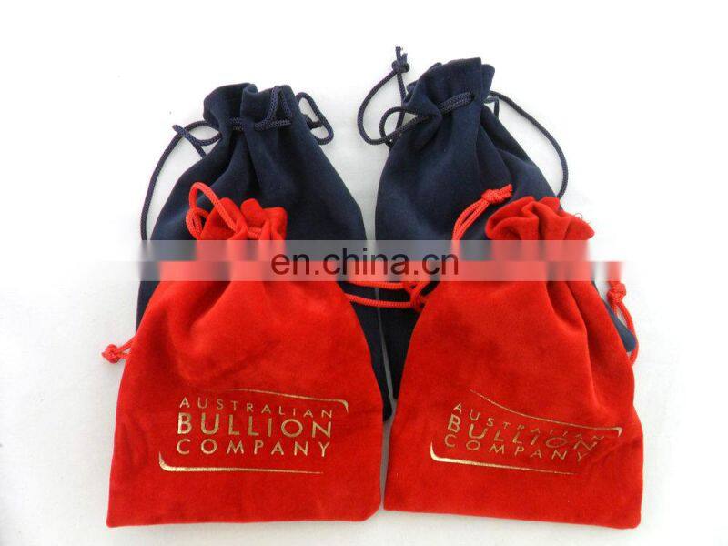 Drawstring Sealing & Handle and Velvet Material jewelry pouch large