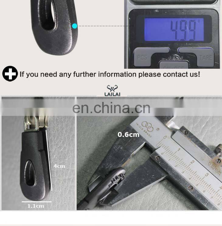 2015 Best Quality plastic zipper slider for bags