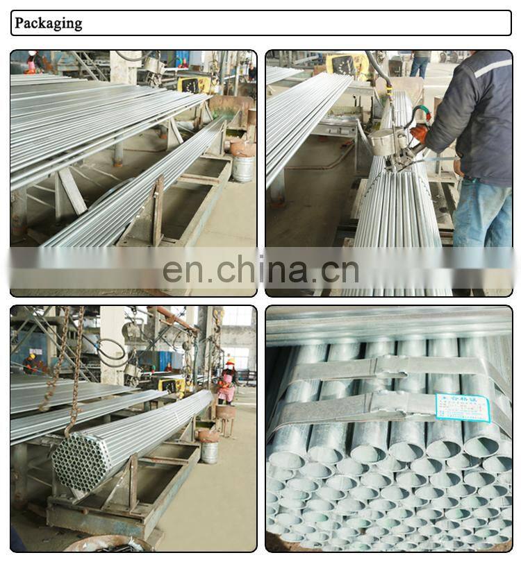 Hot-dipped galvanized steel pipes 1/4" 2" 4" 6" ASTM A653