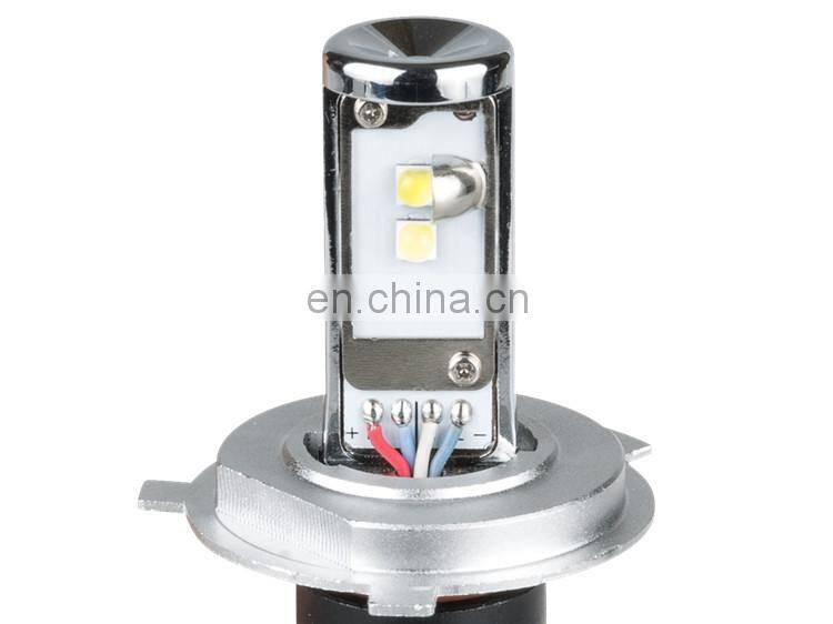 H4 LED Headlight Fanless 60W 6000LM EMC 6500K Xenon White Car LED Head Lamp without Noise