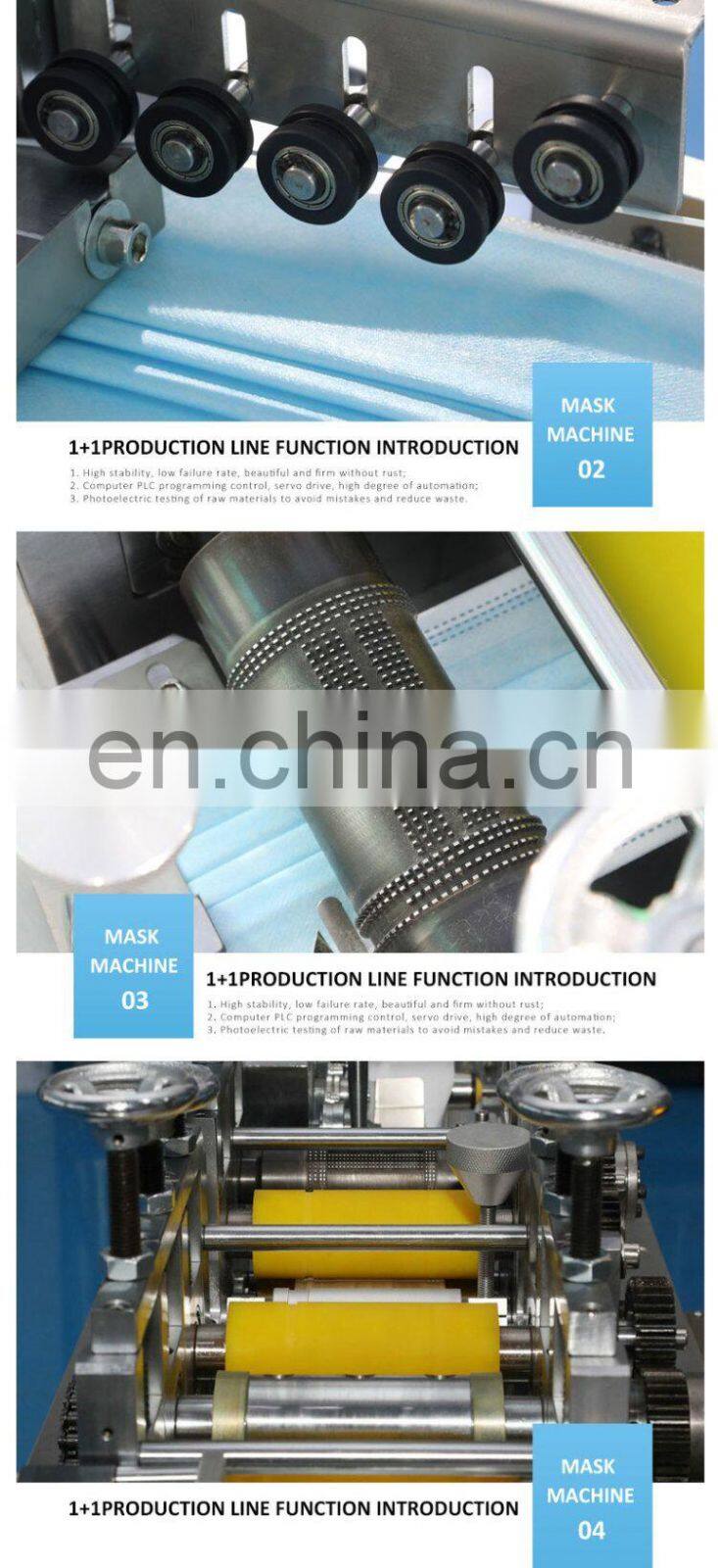 Max Speed 150 Pcs/Min Factory Full Automatic Face Mask Making Machine Automatic Mask Machine Surgical Face Mask Machine