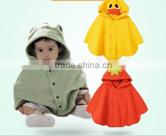 2015 walson winter thick baby anmial romper baby jumpsuit with button