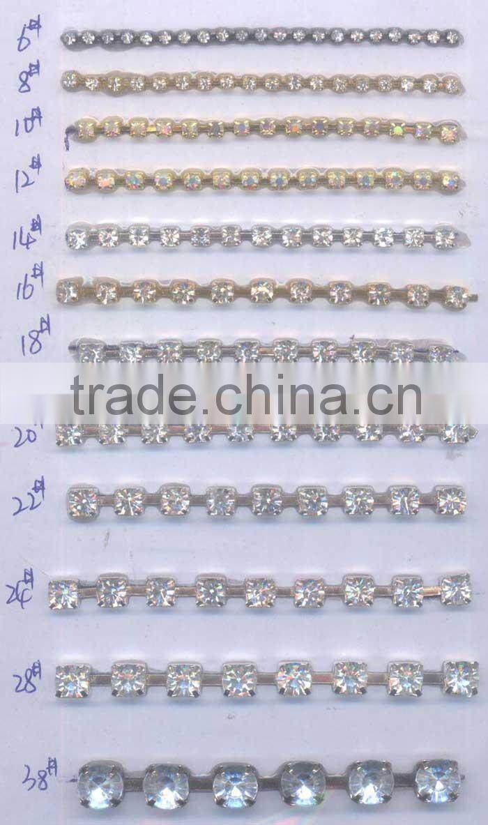 0127L China factory rhinestone cup chain, cup chain rhinestone;High Quality accessories dresses rhinestone cup chain