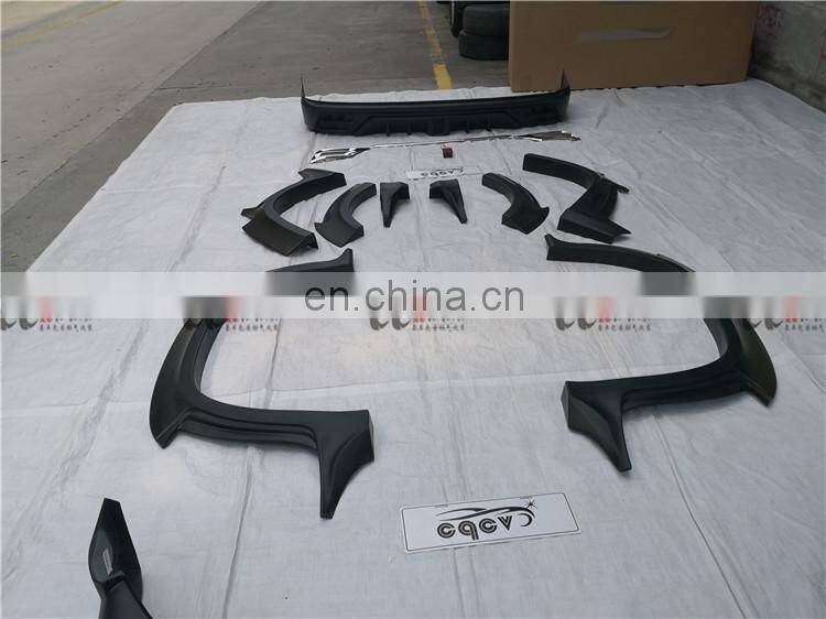 Hot WD wide body kit for Prado new 2018 front lip flares