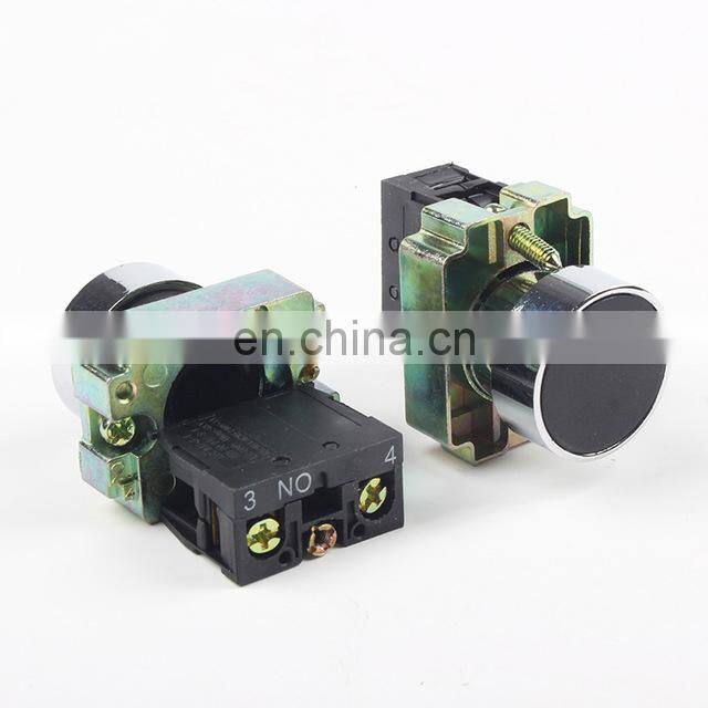 XB2 XB4 XB5 momentary flat push button switch self-resetting 22mm, NO NC waterproof marked push button switch