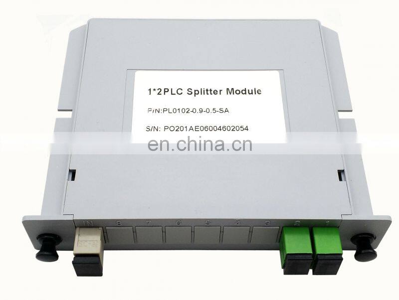 1*8 LGX Box PLC Optical Splitter Single Mode UPC APC Fiber Optic PLC Splitter LGX Module plc splitter closure