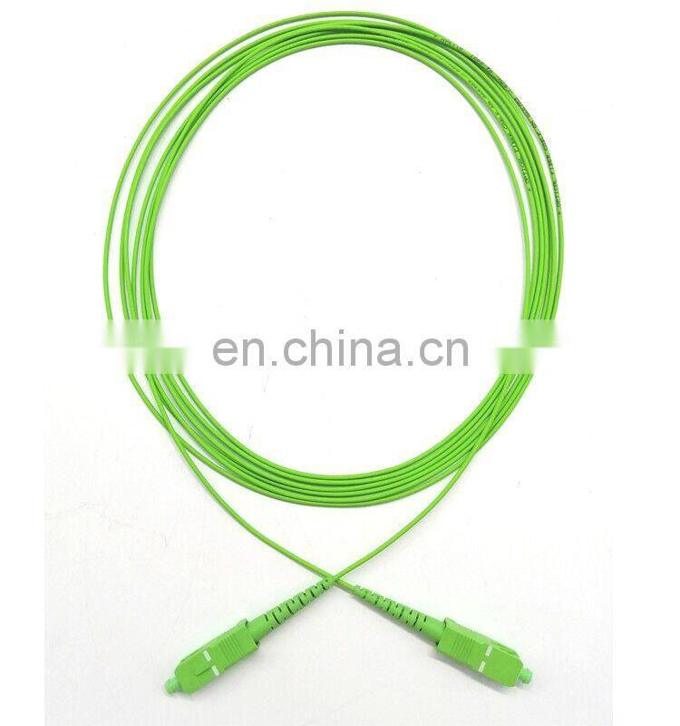 Green Patch Cord SC APC 1.6mm 3.5meter Singlemode Simplex Fiber Optical Cable Jumper Patch Cord