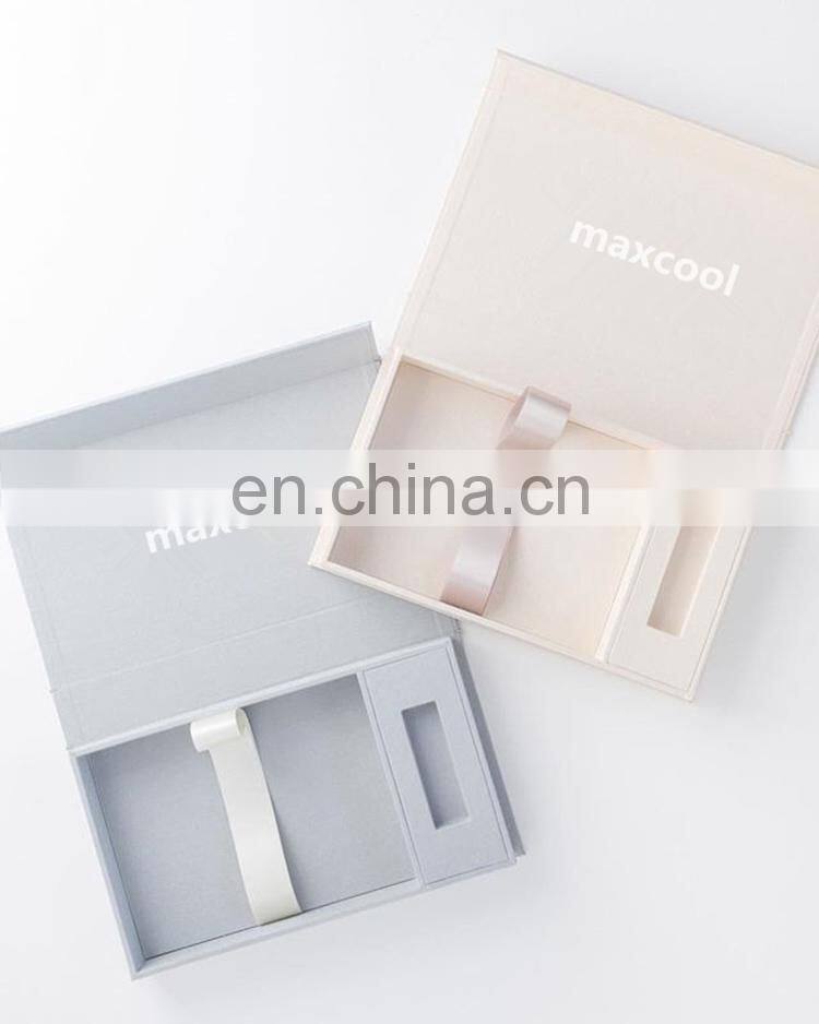 Custom luxury pink magnet retail red eyelash paper packaging box with magnetic lid empty gift boxes