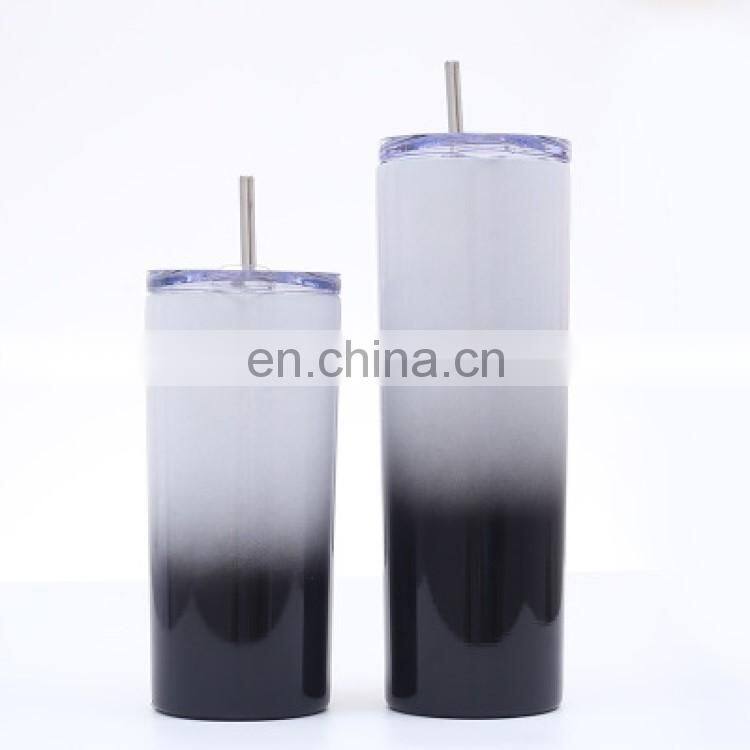20oz Double Walled Steel Slim Tumbler Wholesale with Lid