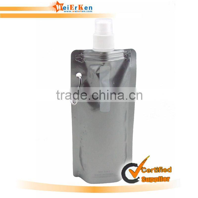 palstic bottle Folding water bottle with imprint logo