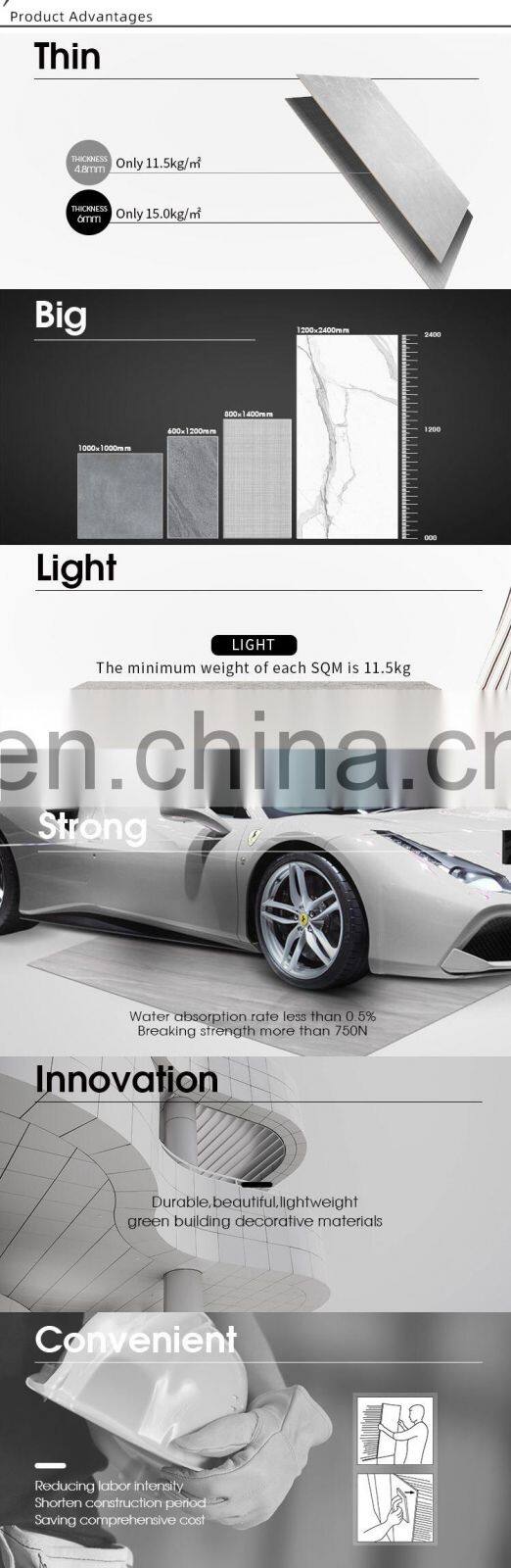 Gray living room tiles big thin porcelain tiles thin tiles foshan ceramics marble wall interior slabs