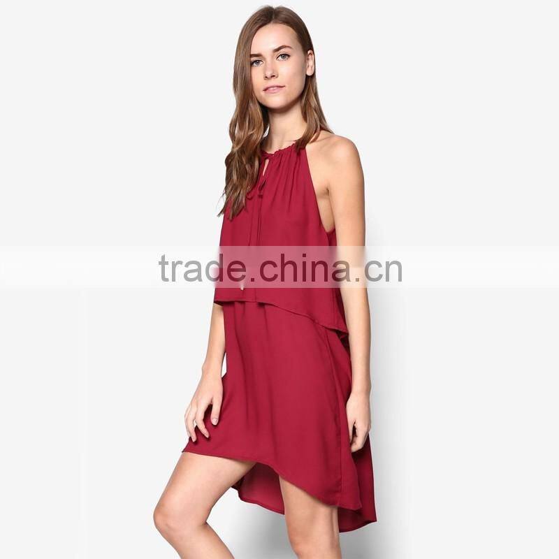 OEM supply women dress 2016 new arrival fashionable sexy dress cotton dress D282
