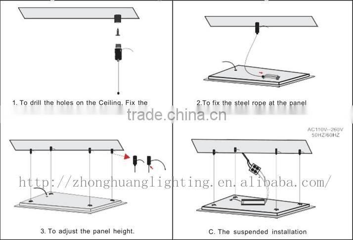 2016 led flat panel lighting 600*300 24W