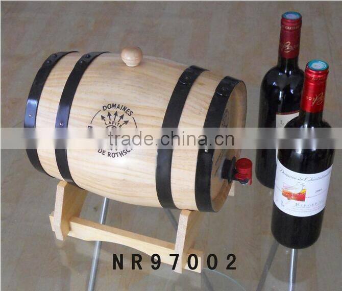 Oak Material Wood Type Coffee Bean Storage Boxes, Wooden Wine Barrels boxes crates