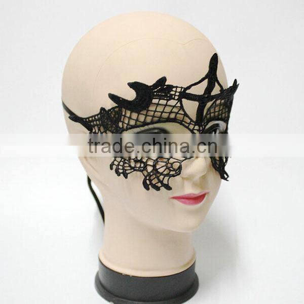 Cheap in stock black lace masquerade ball mask bulk Eye Mask Sexy Lace Venetian Masquerade fancy dress costume