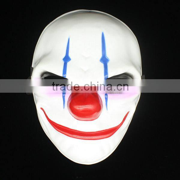 Factory Solid quality PVC adult party masks Game Payday2 Movie Game theme halloween cool masquerade mask