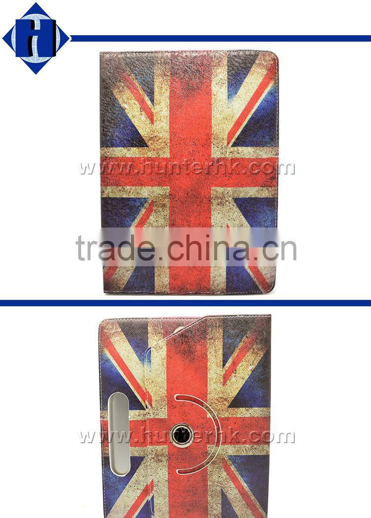 Printed Union Jack Universal Rotating Tablet Case