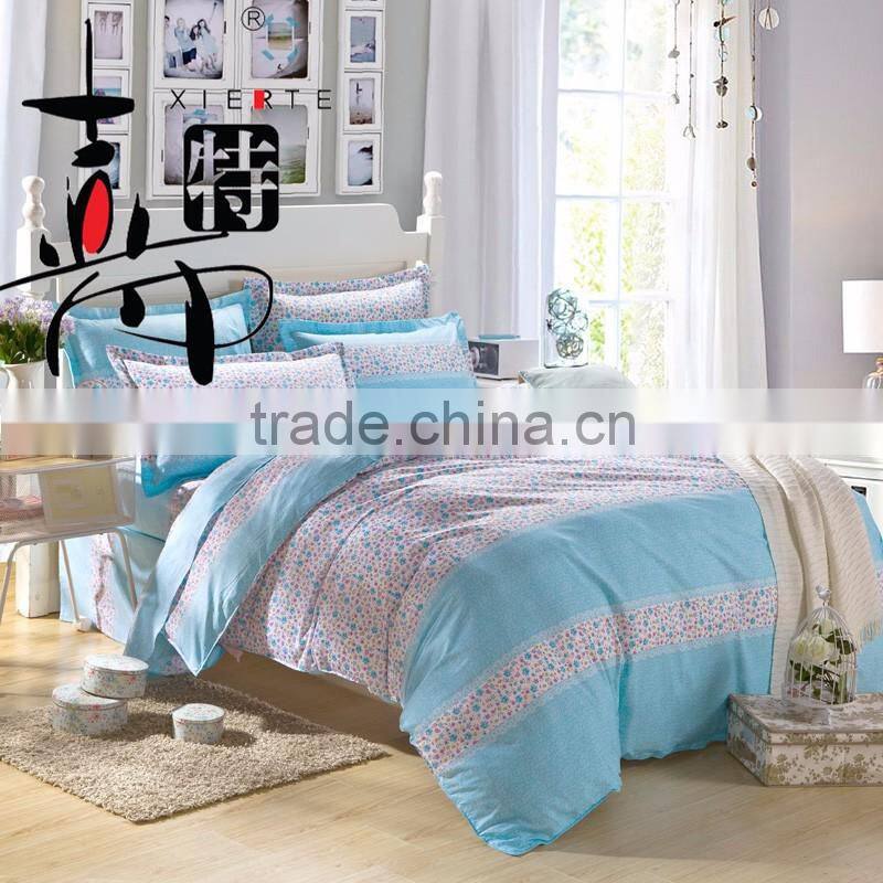 Bright color jacquard 100% cotton bedding set