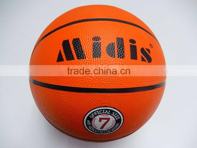 Factory top quality professional sports rubber basketball size 7 for promotion
