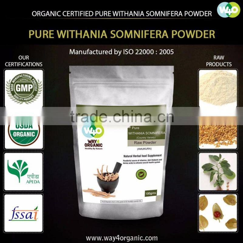 ISO Certified Ashwagandha Powder (Withania Somnifera ) Country Variety For Sales