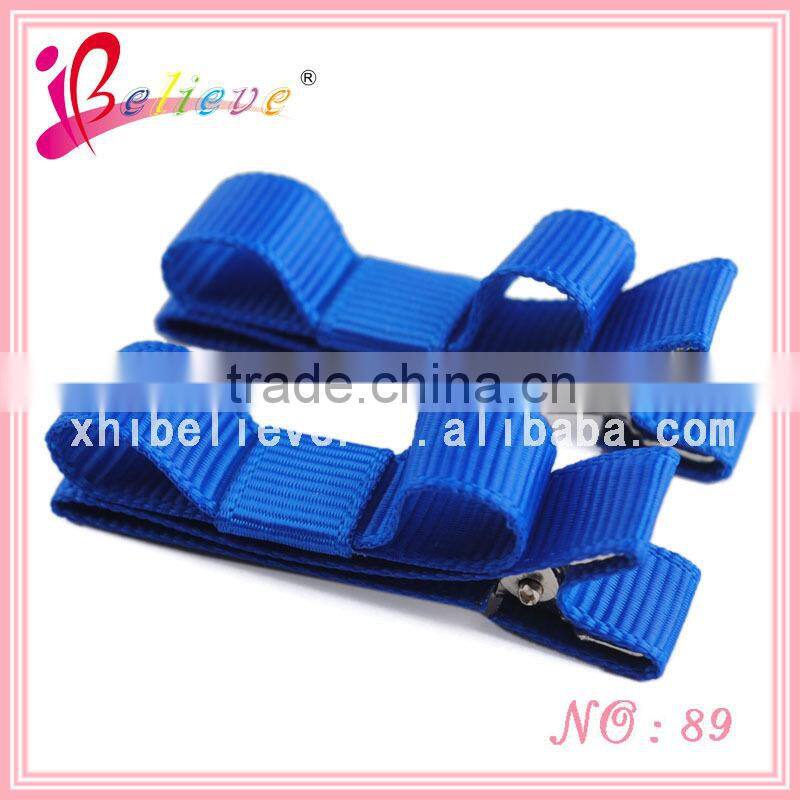 Kids hair accessories grosgrain handmade flat materials hair clips