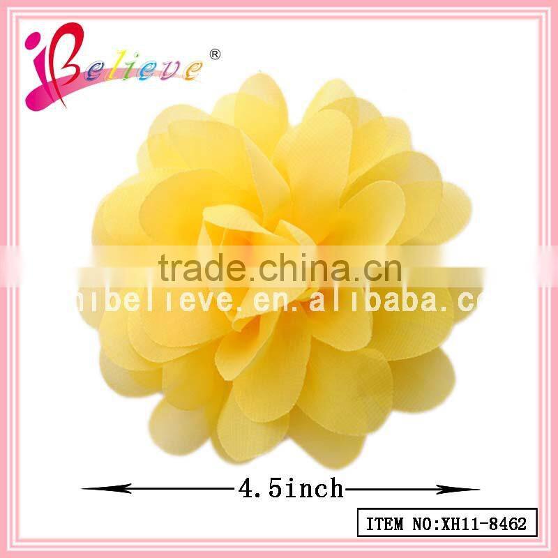 Newly handmade solid fabric ribbon flower hair clip korean hair accessories (XH11-8462)
