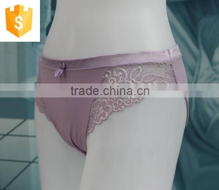 high quanlity sexy lady nylon briefs underwear very hot satin lace girls thong panty