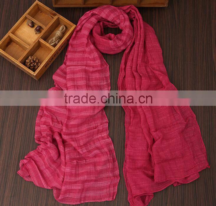 New Long Viscose Gradient Striped Turkey Scarf