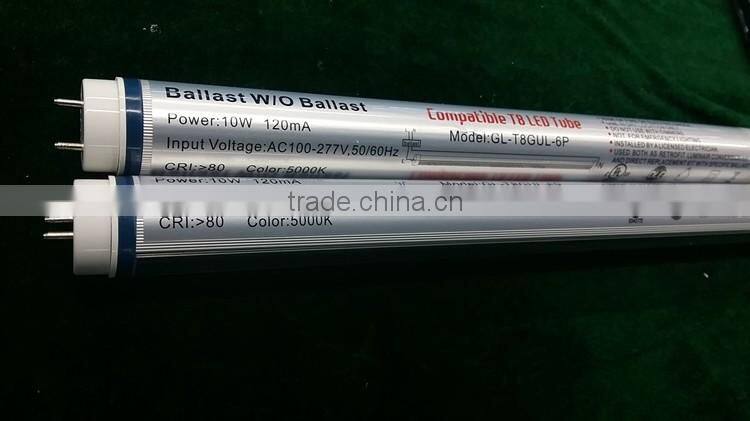 ul tube light from 1ft to 8ft single pin or two pins or four pins